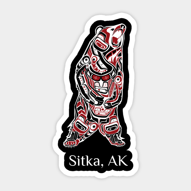 Sitka Alaska Native American Indian Brown Grizzly Bear Gift Sitka